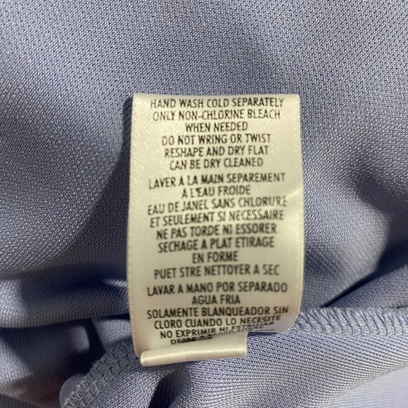 August Max Woman 2X Top Tank Sky Blue Side Slits Knit Stretch Sleeveless Cute - Picture 7 of 8